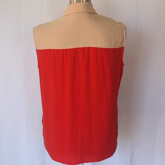 Equipment sleeveless button up silk blouse size xs - Picture 3 of 5